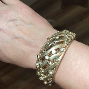 Rhinestone Silver Bracelet